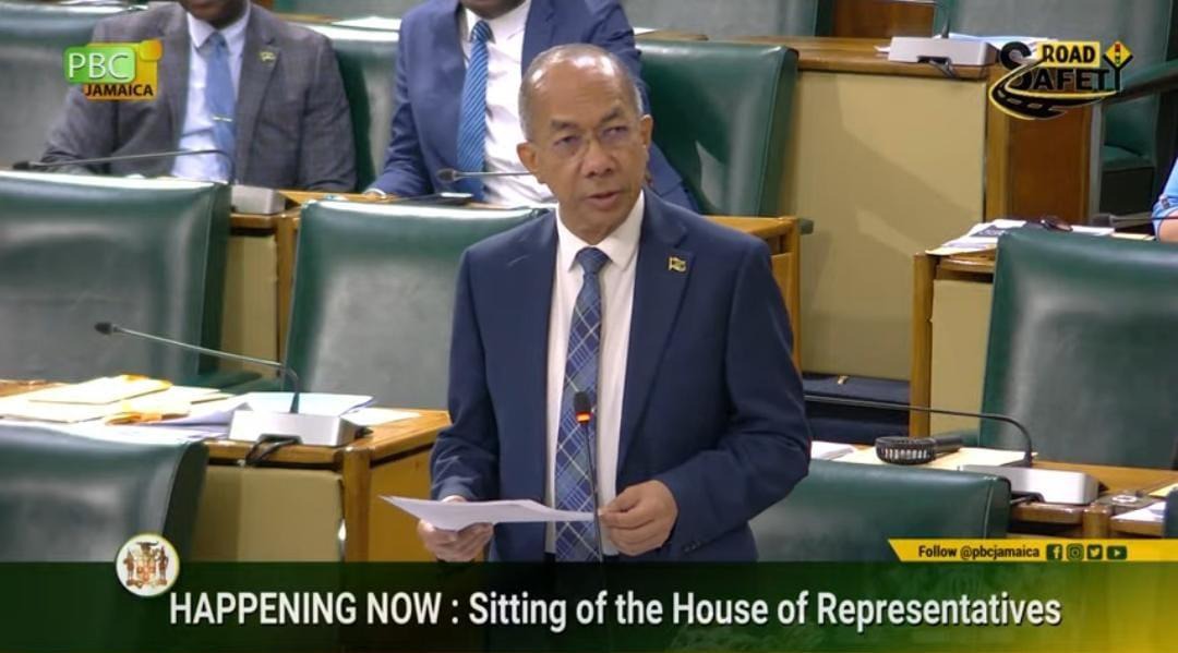 Deputy Prime Minister and Minister of National Security, the Hon. Dr. Horace Chang declares a sixty-day extension of the Zones of Special Operations in four parishes during the sitting of the House of Representatives yesterday (June 11).